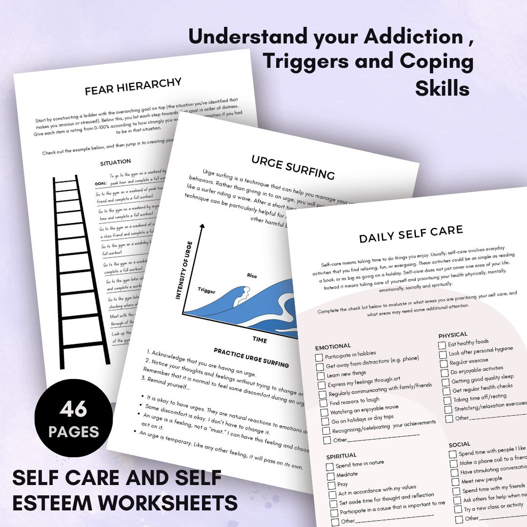 Addiction Recovery & Sobriety Toolkit | CBT & Relapse Prevention New
