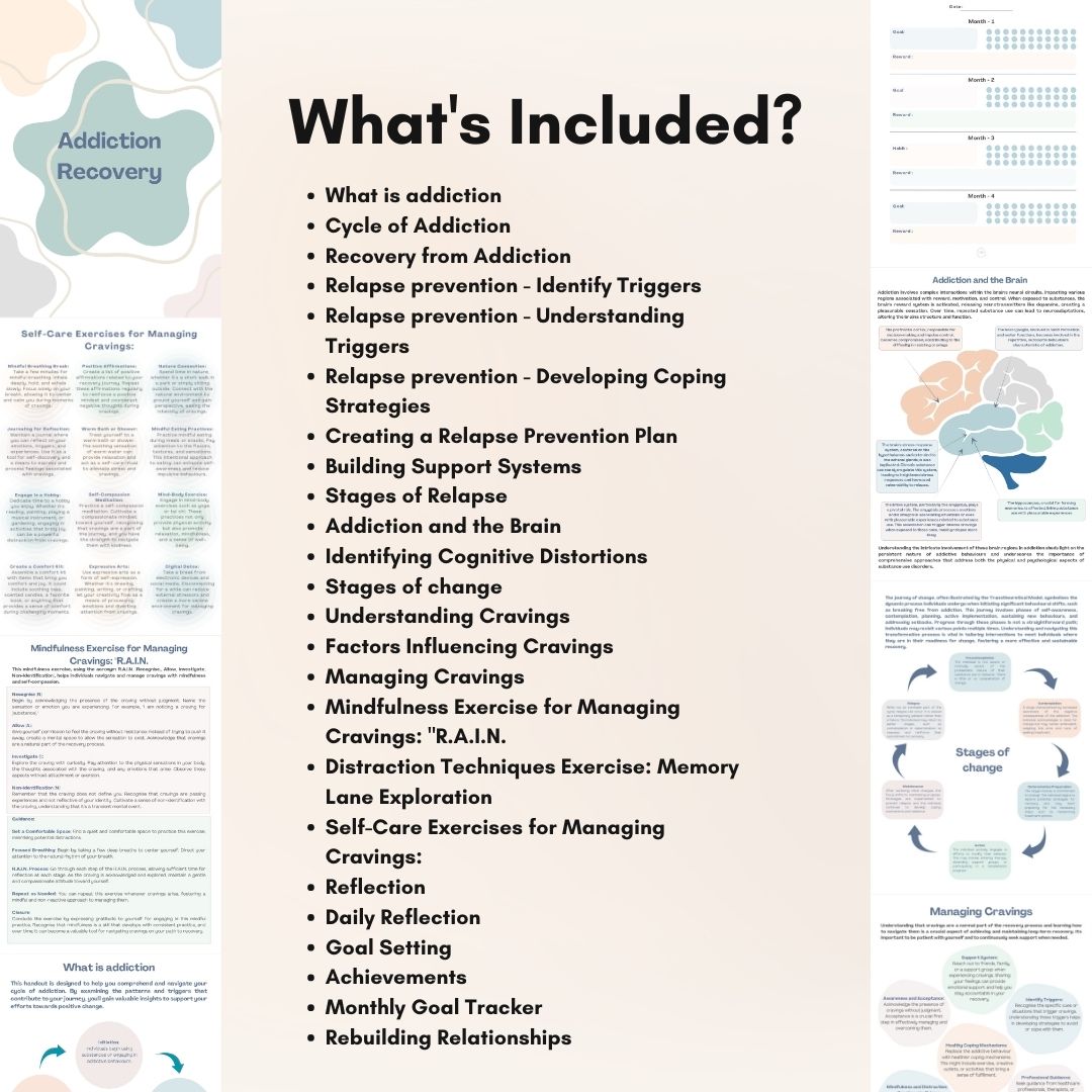 Addiction Recovery & Sobriety Toolkit | CBT & Relapse Prevention